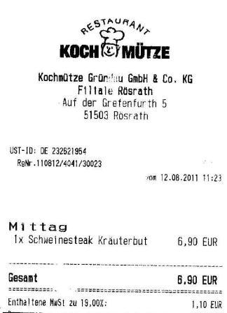 csea Hffner Kochmtze Restaurant